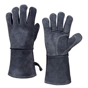 Best quality trending Wholesale Cheap Price Working Men Customizable <b>Heat</b> Resistance Welding Gloves <b>Heat</b>-resistant Welding - Product Image 1