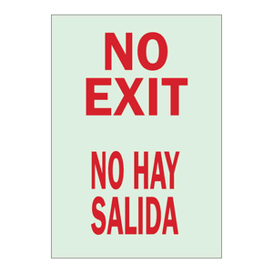 Señal de Pared Bilingüe de Prohibido Salir para Áreas Restringidas, Impresa con Tecnología UV, Señal Brady - Product Image 1
