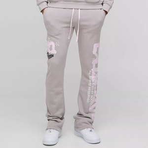 Ensemble survêtement homme coupe ample, pantalon de jogging et sweat à capuche, style streetwear oversize, en molleton épais uni, coupe évasée et ample - Product Image 4