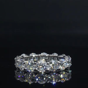 Sophisticated round diamond eternity style <b>ring</b> <b>crafted</b> for weddings anniversaries and elevated everyday elegance - Product Image 1