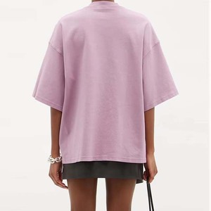 Women's Oversized Solid Color Knitted <b>T</b>-<b>Shirt</b> Crew Neck Half Sleeve Loose Fit All Seasons Wear <b>T</b> <b>Shirts</b> For Sale - Product Image 6