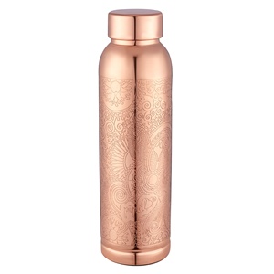Botella de Agua de Cobre Pinal, Diseño Bohemio, Portátil, para Viajes - Product Image 3