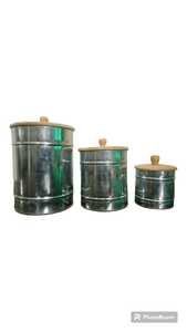 Stainless Steel Spice <b>Box</b> Set Round <b>Herb</b> Container Kit with Wooden Covers Kitchen Storage - Product Image 6