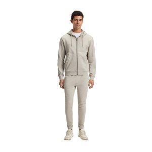 Men 100% Cotton Hooded Tracksuit <b>Full</b> <b>Zip</b> <b>Sweatshirt</b> Sweatpants Solid Color Casual Regular Fit Autumn Wear wholesale jogger suit - Product Image 1