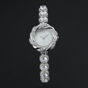 Reloj de Pulsera de Lujo para Mujer ZD0018 con Logotipo Personalizado, Reloj de Joyería con Diamantes de Circonio para Mujer - Product Image 5