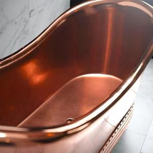 Bañera de Cobre Sólido de Primera Calidad, Bañera Independiente de Diseño para Espacios de Baño Impresionantes y Durabilidad a Largo Plazo - Product Image 2