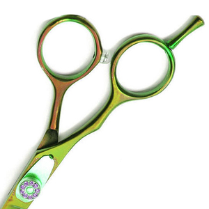 Ciseaux de barbier droits en acier inoxydable personnalisés avec logo pour la coupe de cheveux, fournitures de salon de beauté, vente en gros - Product Image 5