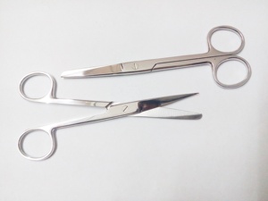 กรรไกรผ่าตัด TC กรรไกรผ่าตัดตรงคมทื่อ - Product Image 2