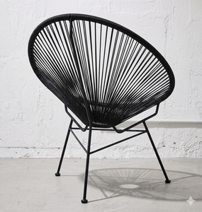 Modern Outdoor <b>Garden</b> Furniture PE Rattan Acapulco <b>Chair</b> Waterproof Synthetic Wicker String Seating For Patio Balcony Lounge - Product Image 2