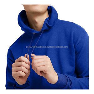 Sweats à capuche en polaire polyester/coton les plus vendus, vente en gros avec broderie, teinture unie, sérigraphie pour l'hiver, 450 g/m² - Product Image 4