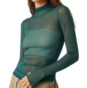 T-shirts en maille de haute qualité pour femmes, légers, imperméables, tendance streetwear, t-shirts en maille pour femmes - Product Image 6