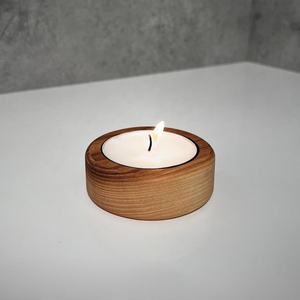 Rustic Wooden <b>Tea</b> <b>Light</b> Holder Decorative Candle Stand - Product Image 3