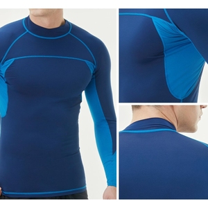 รับผลิตเสื้อแรชการ์ดแขนยาวตามสั่ง ไซส์ใหญ่ พิมพ์ลายด้วยความร้อน โพลีเอสเตอร์/ไนลอน ต้านเชื้อแบคทีเรีย แห้งเร็ว - Product Image 2