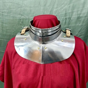 Armadura Histórica y de Fantasía – Gorgeta de Acero Hecha a Mano, Lista para la Batalla – Protección para el Cuello para Caballeros y Guerreros - Product Image 3