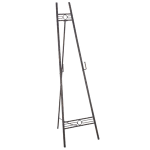 Fancy Design Black Metal Painting <b>Easel</b> <b>Stand</b> with Adjustable Height for Home Decor Photo Display Floor <b>Easel</b> - Product Image 1