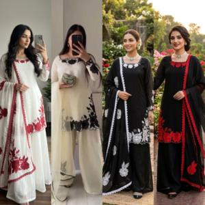 ชุดสาหรี่กะมีซผ้าไหมเฟนดี้อินเดียสุดหรูหราประดับด้วยด้ายและเลื่อม เหมาะสำหรับงานแต่งงานและงานเลี้ยงสำหรับผู้หญิง - Product Image 6