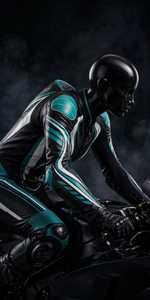 Women Black Leather Motorcycle Racing <b>Suit</b> <b>Full</b> <b>Body</b> Jumpsuit Color Blocked Protective Gear - Product Image 6