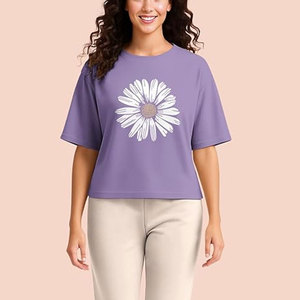 New Design Arrival <b>Top</b> Trendy Lightweight Regular Best High Performance Round Neck Fashion Casual Wear Summer Women <b>Crop</b> <b>Top</b> - Product Image 2