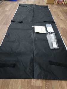 Sac mortuaire forensique noir en PVC Fingerprint Master avec fermeture éclair et sangles pour l'emballage funéraire - Product Image 3