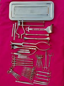 Ensemble d'instruments chirurgicaux obstétricaux pour césarienne, section caesarienne, chirurgie obstétricale gynécologique, réutilisable, en acier inoxydable - Product Image 5