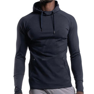 Breathable <b>Lightweight</b> <b>Hoodies</b> For Gym Reasonable Price Solid Color Gym <b>Hoodies</b> Made In Pakistan By Alexandria Industries - Product Image 2