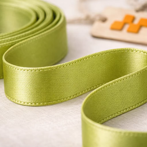 Cinta de Raso Verde Menta de 12 mm Resistente a la Contracción de Neelkamal Industries, 100% Poliéster, de una Sola Cara, para Decoración, Envoltura de Regalos y Manualidades - Product Image 1