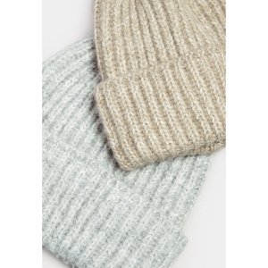 Bonnet d'hiver tricoté de qualité supérieure, doux, chaud et confortable, ajustement extensible, bonnet tendance en tricot côtelé pour l'hiver - Product Image 6