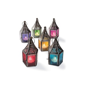 Lámparas Metálicas Huecas o Faroles Metálicos Marroquíes Decorativos para la Decoración de Eid y Ramadán - Product Image 1