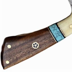 Cuchillos de Caza Versátiles de Acero de Damasco, Hechos a Mano, Hoja Fija, Herramientas Utilitarias para Campismo, Supervivencia y Actividades al Aire Libre, con Acero Estampado - Product Image 6
