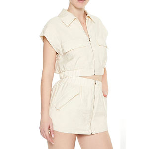 Vestes sans manches pour femmes, de haute qualité, en tricot matelassé, streetwear, hiver, nouveau design, confortables, multi-poches, fermeture éclair intégrale, unies - Product Image 5