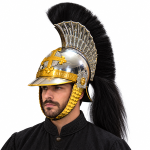 Casco de Mosquetero Antiguo de la Corte Real Francesa, Hecho a Mano en Metal, Acero y Latón, con Técnica Artesanal - Product Image 1