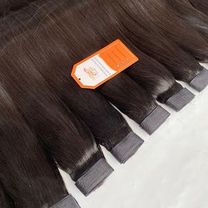 ผมมนุษย์100% เวียดนามผมหางม้าสีดำธรรมชาติ100-150กรัม/ชิ้นความยาว8 "-36" - Product Image 6