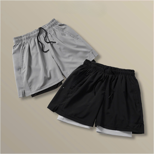Custom Logo <b>Running</b> <b>Shorts</b> Drawstring 5 Inch Inseam Quick Dry Premium Sport Wear Polyester 2 in 1 <b>Men</b> Gym <b>Shorts</b> Manufacturer - Product Image 1