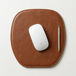 <b>Large</b> Genuine Leather Desk <b>Mat</b> Full Grain Cowhide Mouse Pad Waterproof Non Slip Table Protector for Business LMP-0011 - Product Image 1