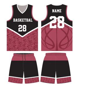 Uniforme de basket-ball de sublimation bon marché de nouveau style fait sur commande caractéristique respirable de grande taille - Product Image 3