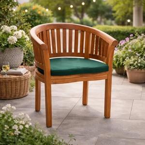 Elegante Juego de Comedor de Madera de Teca para Jardín o Patio, Muebles de Madera Sólida para Villa, Resort, Patio Trasero y Espacios de Hostelería al Aire Libre - Product Image 4