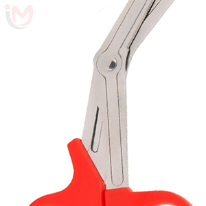 Ciseaux chirurgicaux en acier inoxydable avec manche rouge, non stériles, pour la coupe de bandages - Product Image 5
