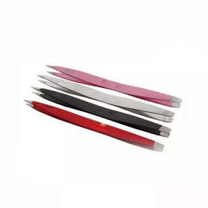 Pince à épiler à double extrémité haute tension pour une utilisation rapide et précise des sourcils, en acier inoxydable, design léger - Product Image 1