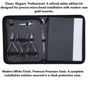 Kit complet d'installation d'extensions capillaires : Pince à micro-anneaux, Pince à sertir, Outil de pose de bandes adhésives, Pince d'ouverture et de fermeture, Pinces - Product Image 6