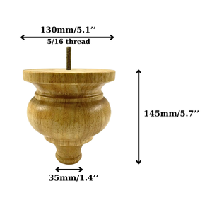 Luxury Large Solid Wood Furniture Leg Elegant Decorative Classic Design for <b>Sofa</b> Cabinet Coffee Table - Product Image 5