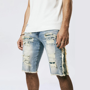 New Arrival Solid Material Washed Denim Shorts for <b>Men</b> 2026 Hot Sale Custom <b>Men's</b> 100% Denim Shorts Summer - Product Image 4
