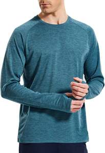 Camisa de Pesca para Hombre, Cuello Redondo, Corte Regular, Manga Corta, Color Sólido, Protección UV, Secado Rápido, Absorción de Humedad - Product Image 3