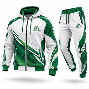 Conjunto Deportivo Personalizado con Capucha y Sublimación para Equipos, Chaqueta y Pantalones de Entrenamiento Deportivo con Estampado Completo y Transpirable - Product Image 1