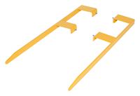 Ekstensi Garpu Pallet Jack Industri 7"x48" Selongsong Ekstensi Forklift Baja untuk Penanganan Material Pallet Panjang