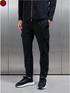 Men Casual Cargo Pants Straight Leg <b>Trousers</b> with Pockets Breathable Anti Wrinkle Quick Dry Track Nylon Pants Men - Product Image 1