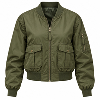Blouson Bomber Décontracté Hiver Streetwear Taille 4XL Prix de Gros OEM 2026 Personnalisé Haute Qualité Femme