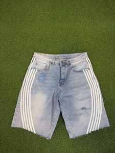 Pantalones Cortos de Mezclilla de Verano de Alta Calidad para Hombre, Jeans Cortos para Hombre, Pantalones Cortos Juveniles, Jeans Holgados, Servicio OEM - Product Image 3