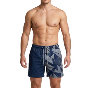 Navy Sublimation Print Gym <b>Shorts</b> Premium Polyester Spandex Stretch Breathable Performance Training Running Men's Athletic <b>Short</b> - Product Image 1