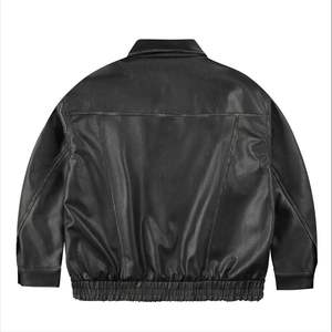 เสื้อแจ็คเก็ตหนังผู้ชายแบบทางการสำหรับฤดูหนาว น้ำหนักเบา ดีไซน์สั่งทำพิเศษ OEM คุณภาพสูง ระบายอากาศได้ดี สำหรับขายออนไลน์ - Product Image 1