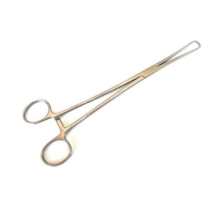 Pinzas Quirúrgicas de Acero Inoxidable de 10 Pulgadas, Instrumentos Médicos Veterinarios Reutilizables y Autoclavables, Herramienta de Agarre de Precisión para Hospital - Product Image 1